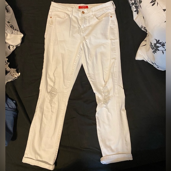 Guess ripped white jeans - Picture 1 of 1